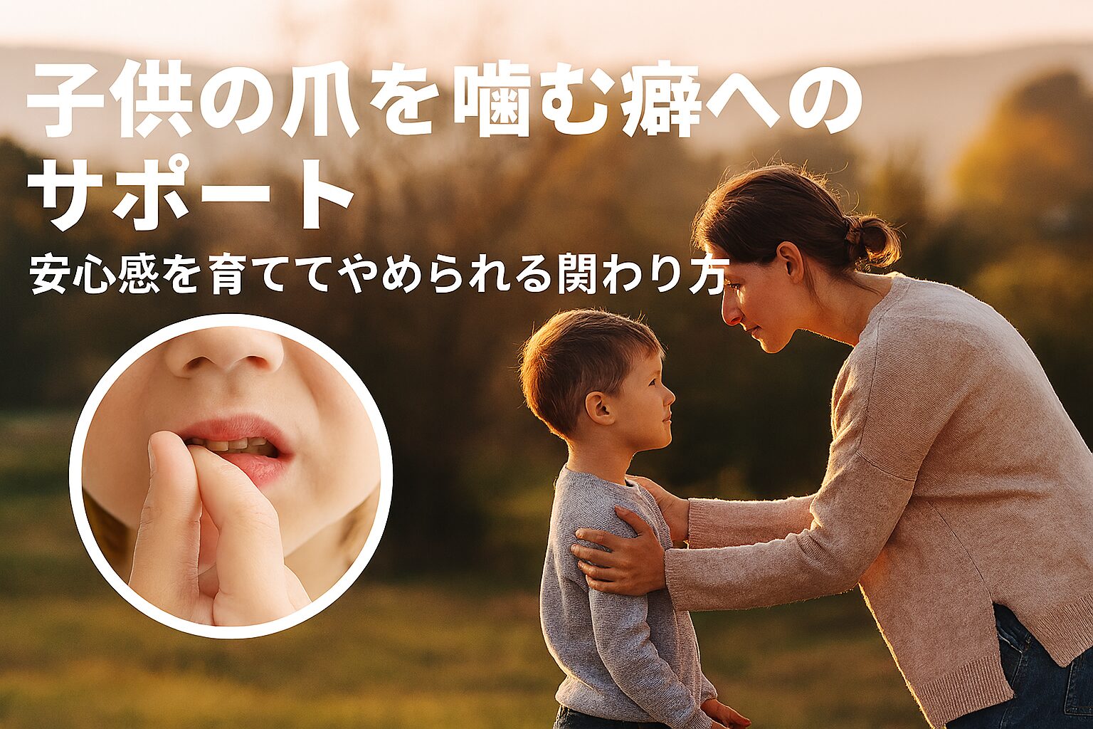 子供の爪を噛む癖を改善する親子の関わり方｜安心感を育てる心理的サポートとセルフケア