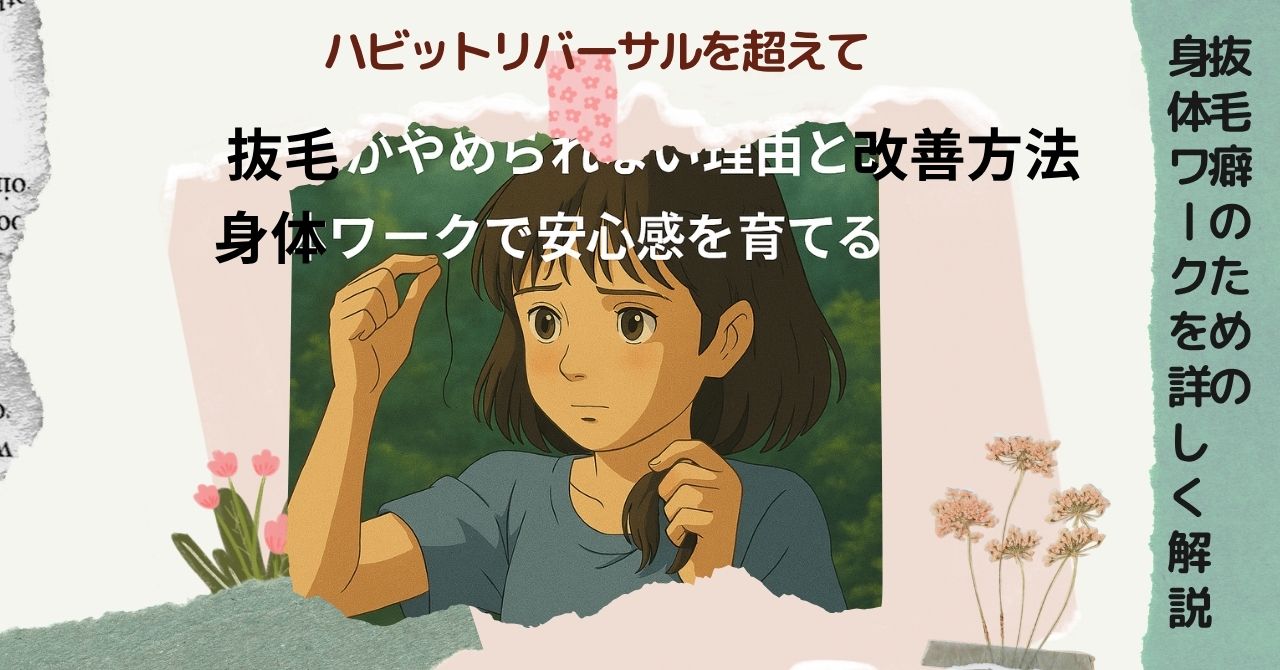 抜毛癖がやめられない理由と改善方法について。身体ワークで心と体を整えるセルフケア